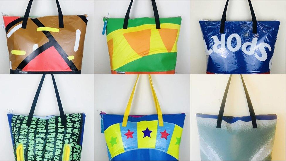 Bags made from inflatables