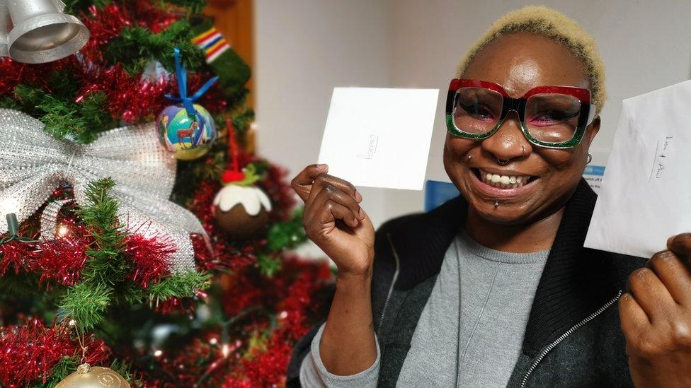 Mo Fayose with a Christmas tree