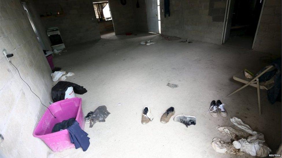 The inside of a property where the entrance to a tunnel was found leading to the Altiplano jail on 12 July, 2015.