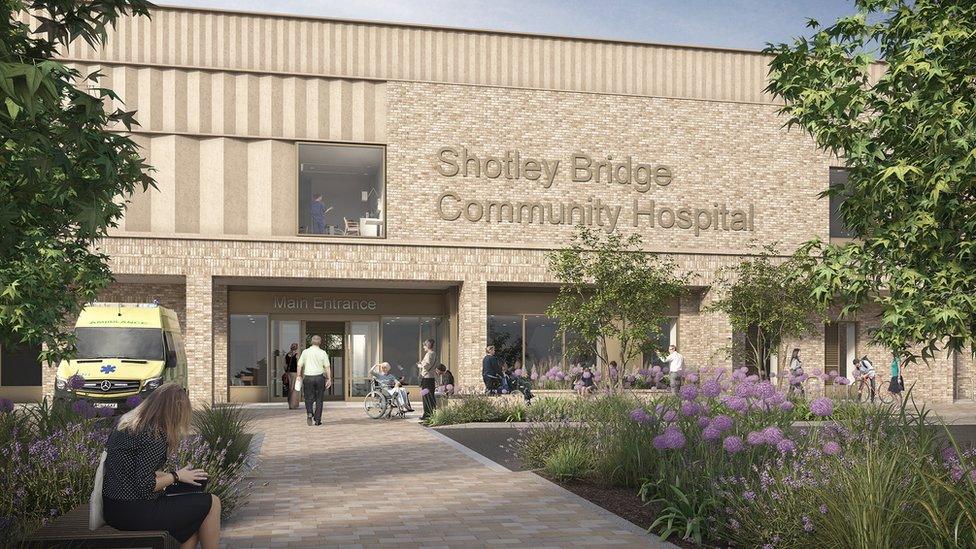 CGI of the new hospital