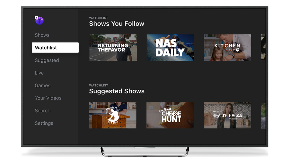 Facebook Watch for television