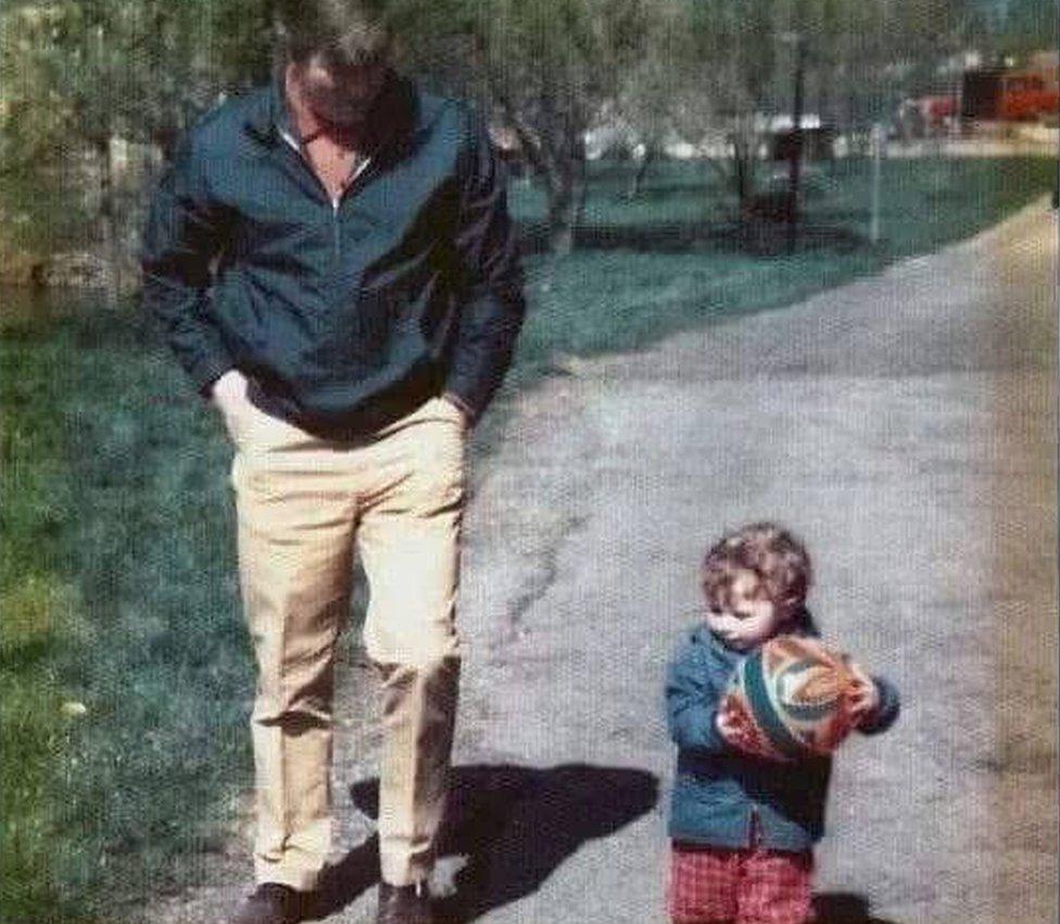 Mike Doyle with his daughter, Elin