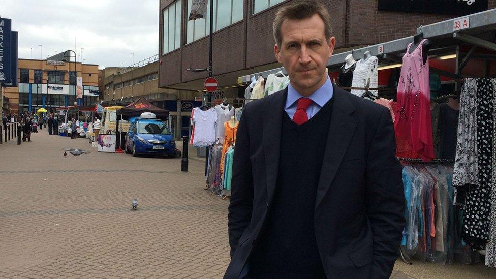 Dan Jarvis out in his constituency trying to persuade voters to stay in the EU