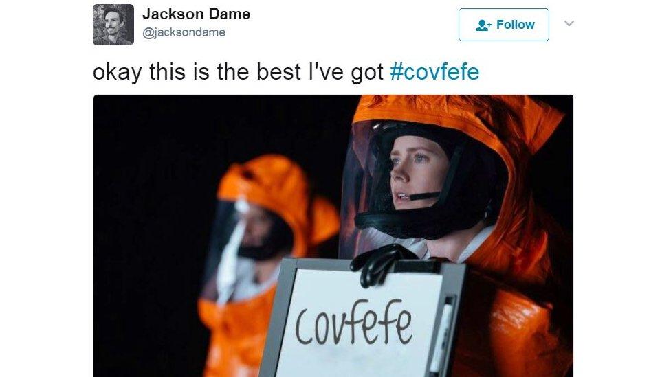 Some people made parodies related to films, such as this take on Arrival