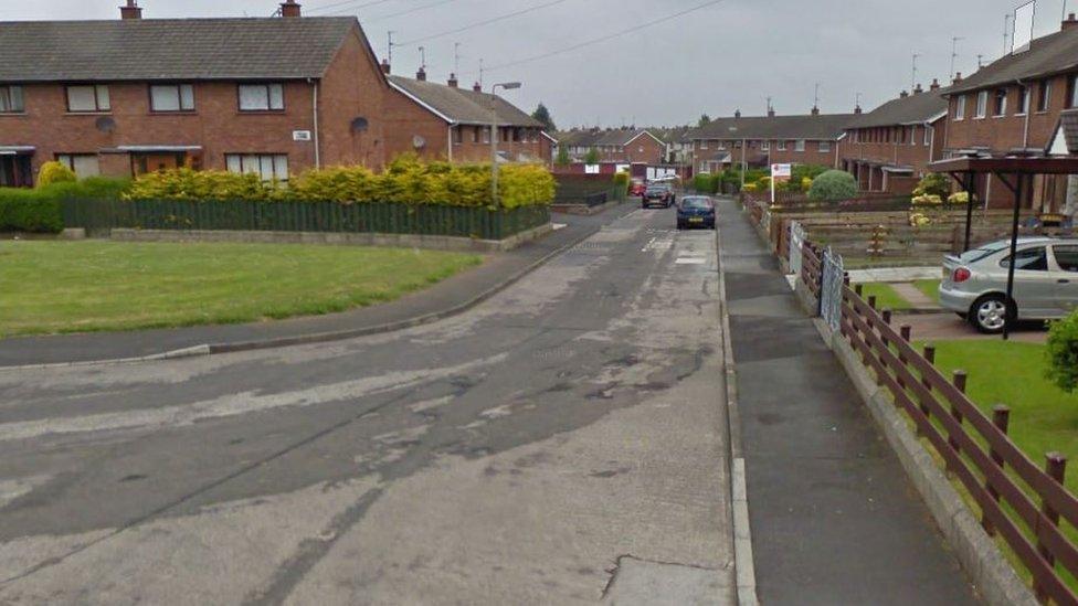 A street in Brookehill in Lurgan