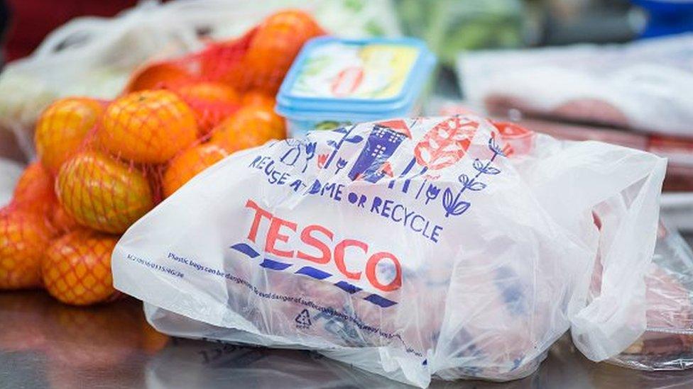 Tesco plastic bag