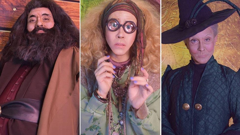 Phi Phi O'Hara as Harry Potter characters