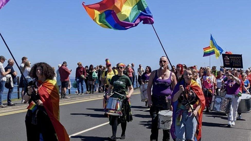 Sheboom Leading the march