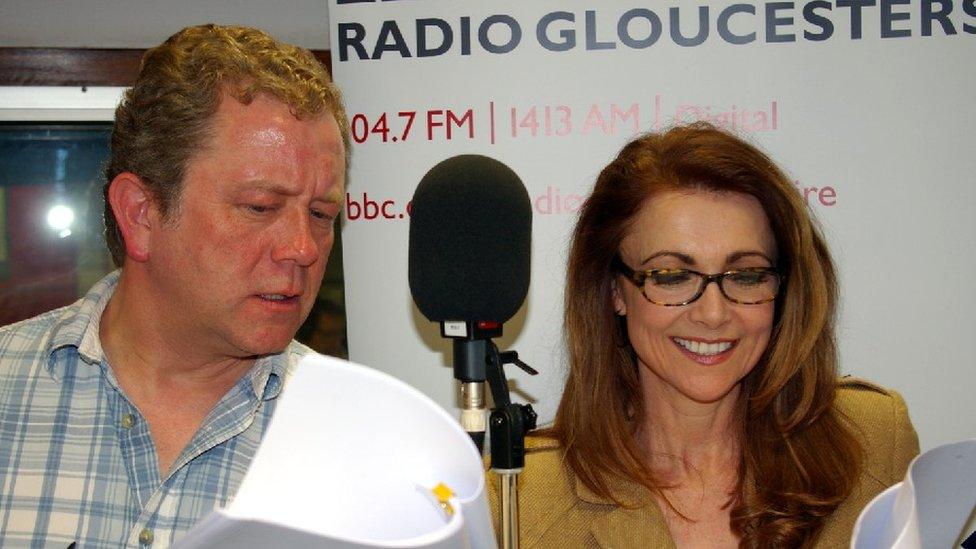 Jon Culshaw and Emma Samms