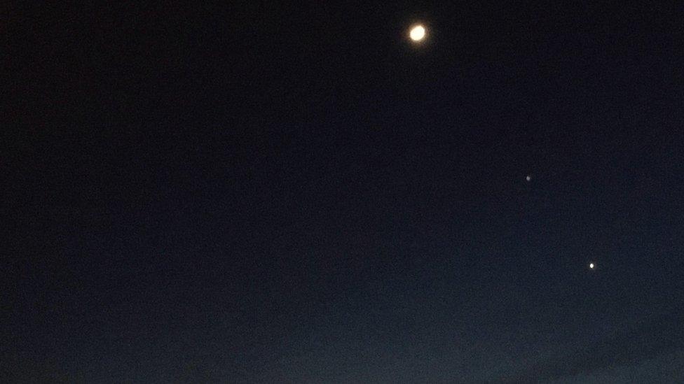 Photo of Venus and Jupiter in Carnguwch