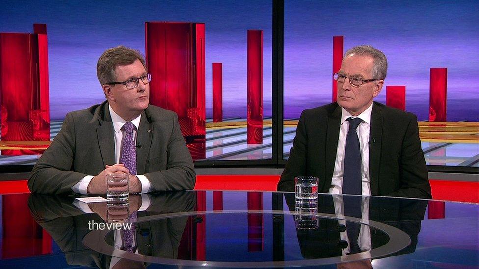 Sir Jeffery Donaldson and Gerry Kelly on The View