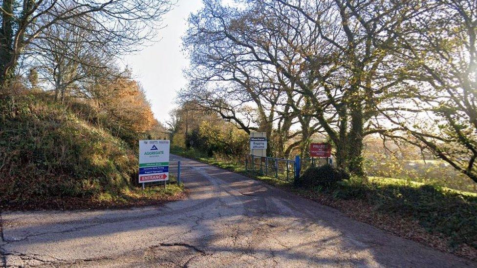 Hillhead Quarry entrance