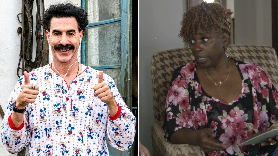 Borat and Jeanise Jones