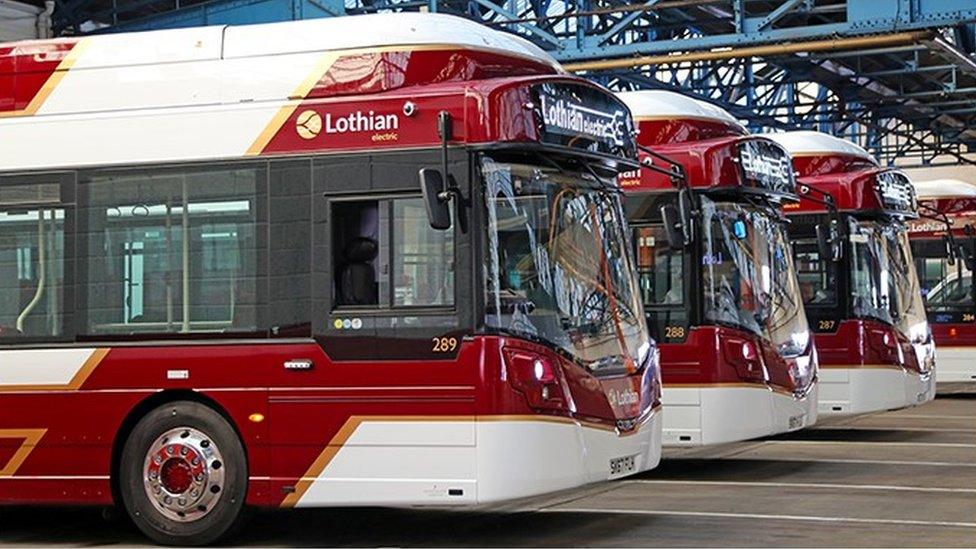 Lothian electric buses