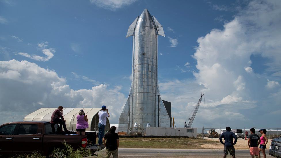 Starship prototype in Boca Chica