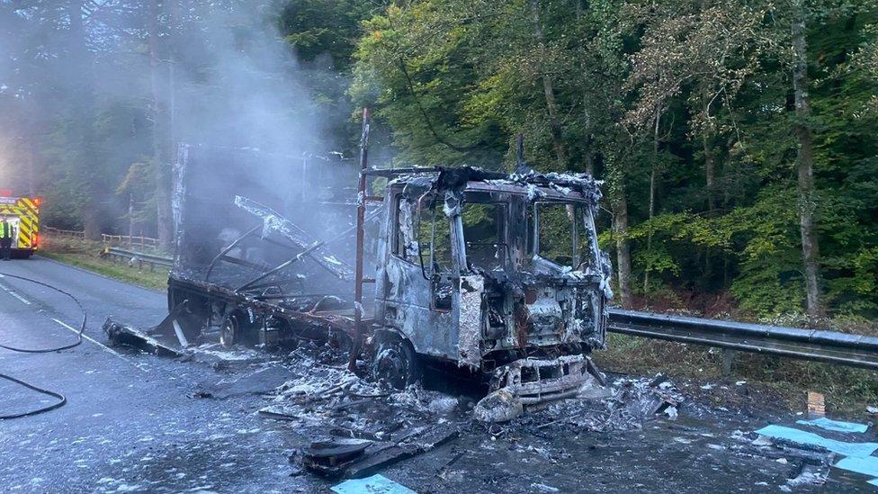 Lyndhurst horse box fire