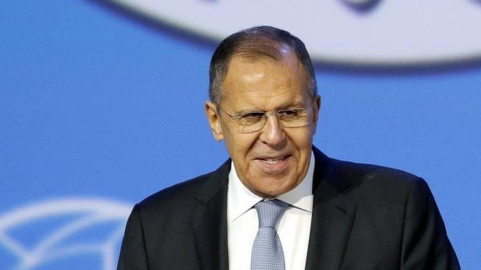 Russian Foreign Minister Sergei Lavrov at talks on Syria in Sochi, 30 January 2017