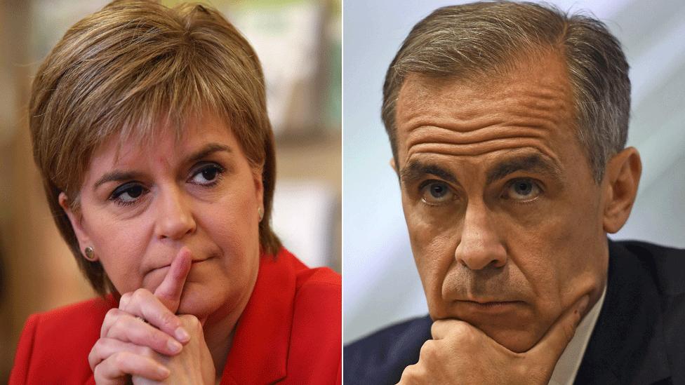 Nicola Sturgeon and Mark Carney