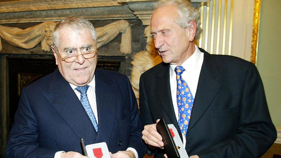 Albert and Michel Roux received honorary OBEs in 2002