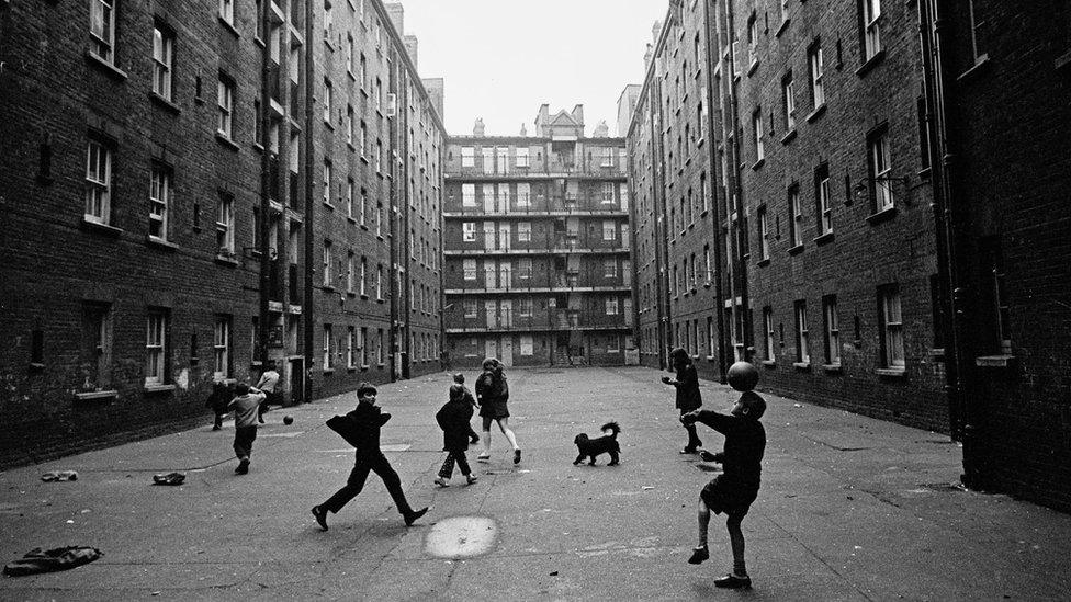 Courtyard of the Rothschild Dwellings, Whitechapel 1969