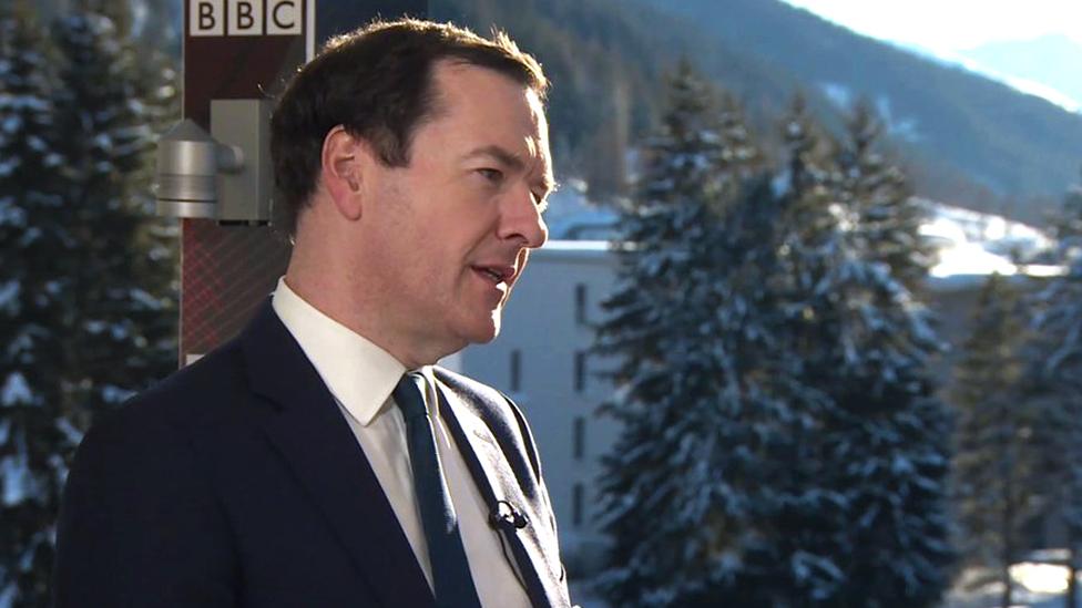 George Osborne in Davos