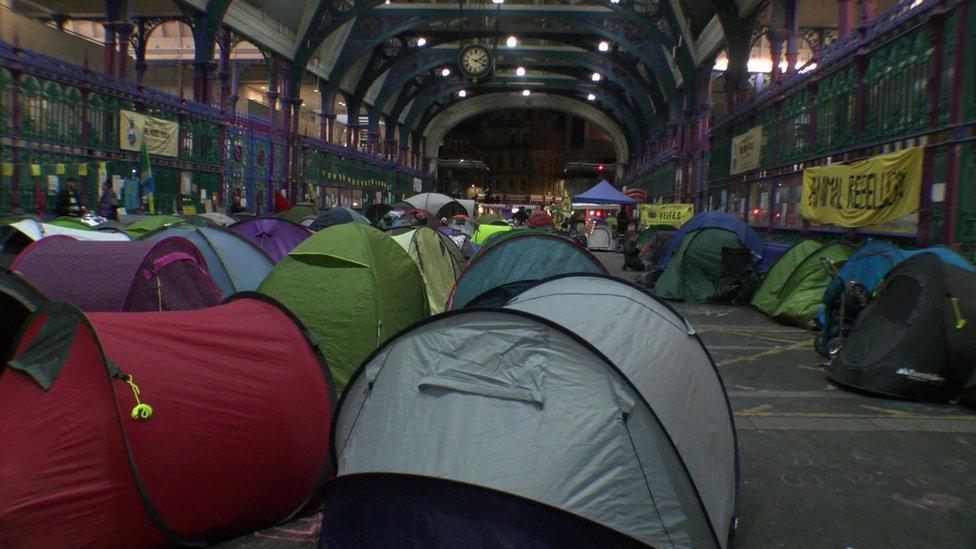 Tents at Smithfield market