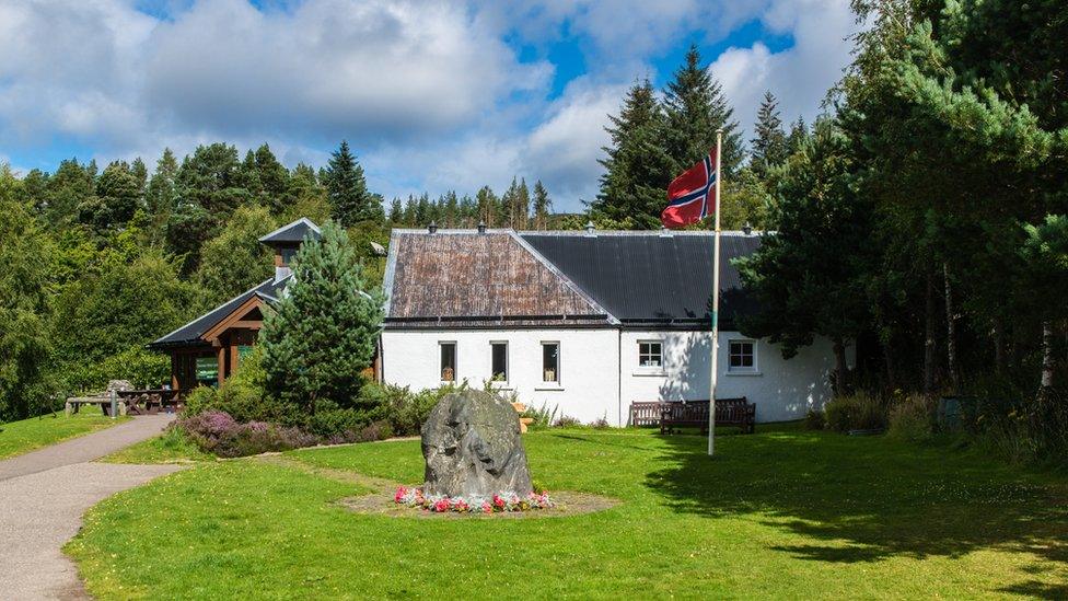 Glenmore Lodge and memorial