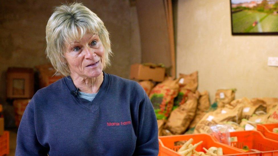 Vegetable farmer Christine Hellio