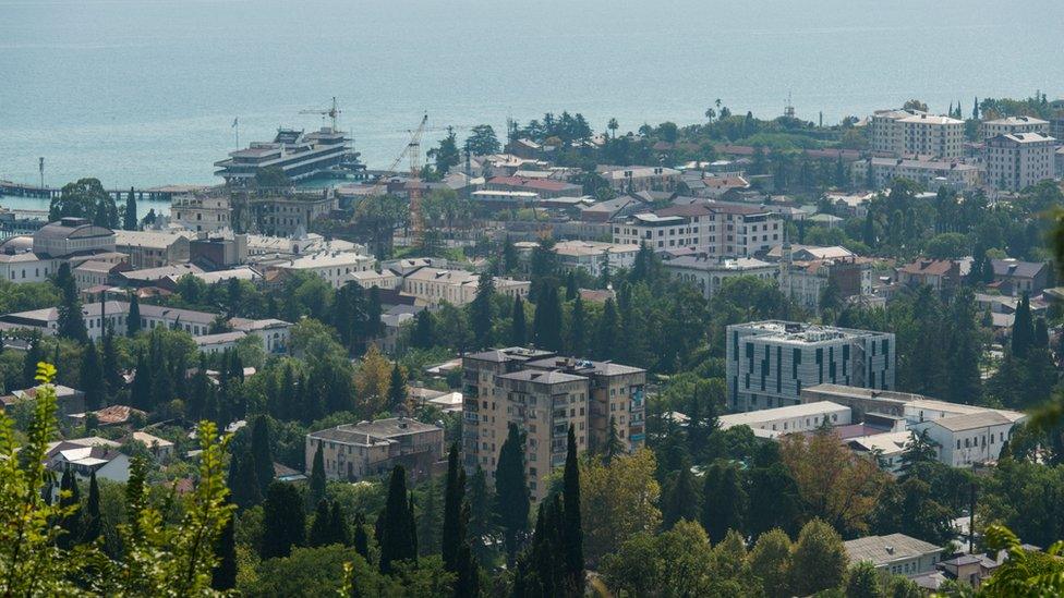 A view of Sukhumi, the capital of Abkhazia