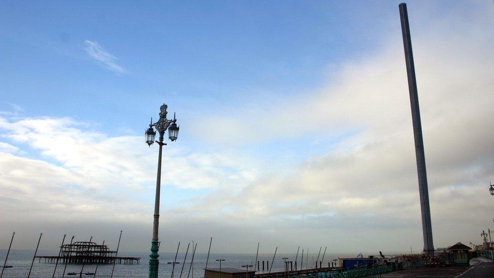 i360 tower and pier