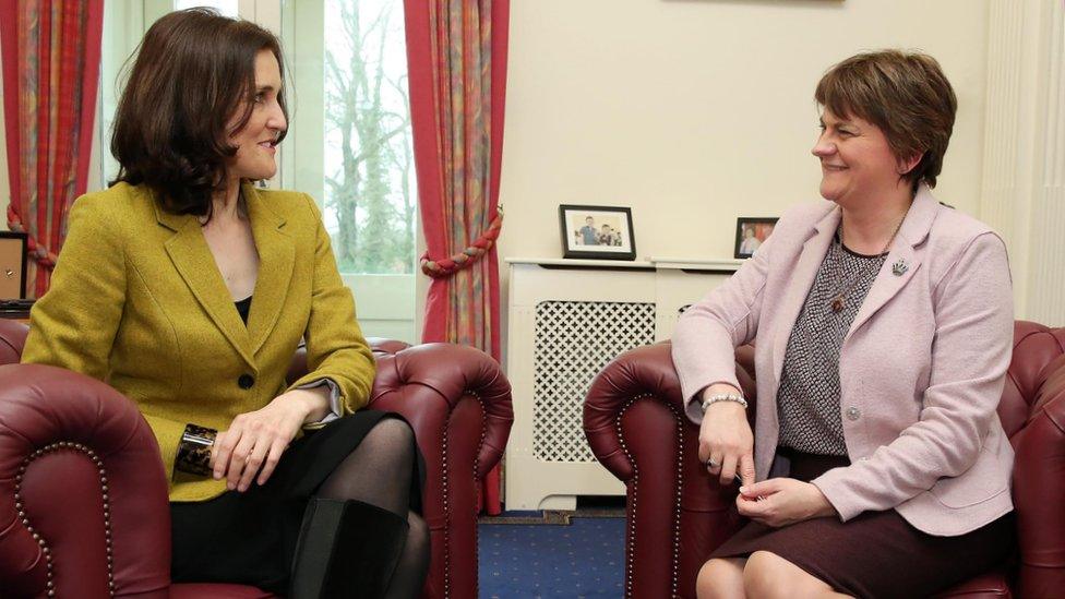 Theresa Villiers and Arlene Foster