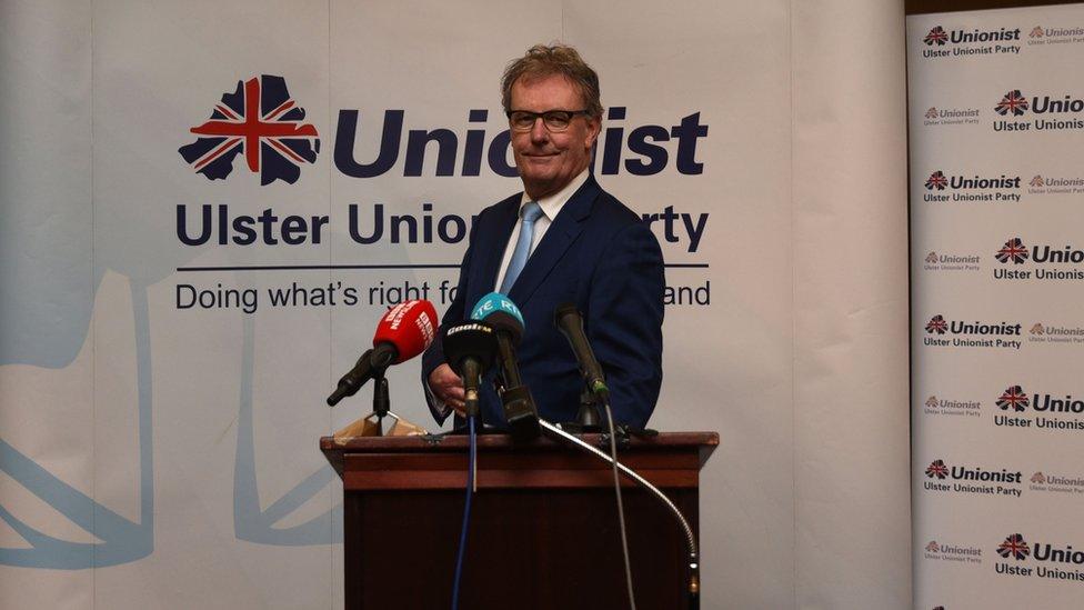 mike Nesbitt at news conference