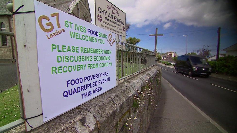 Foodbank sign