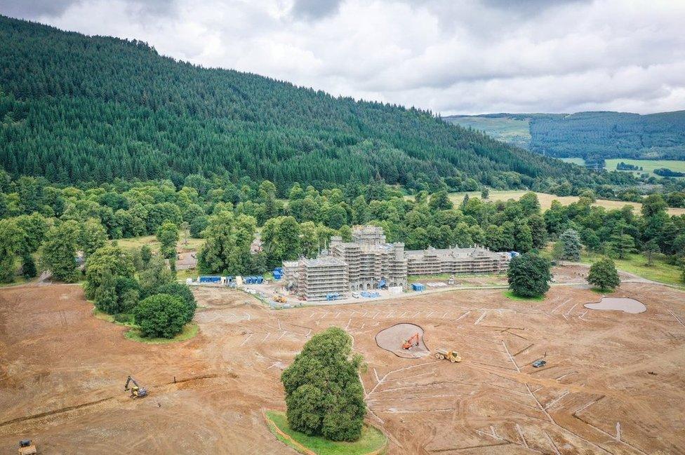 Taymouth Castle development