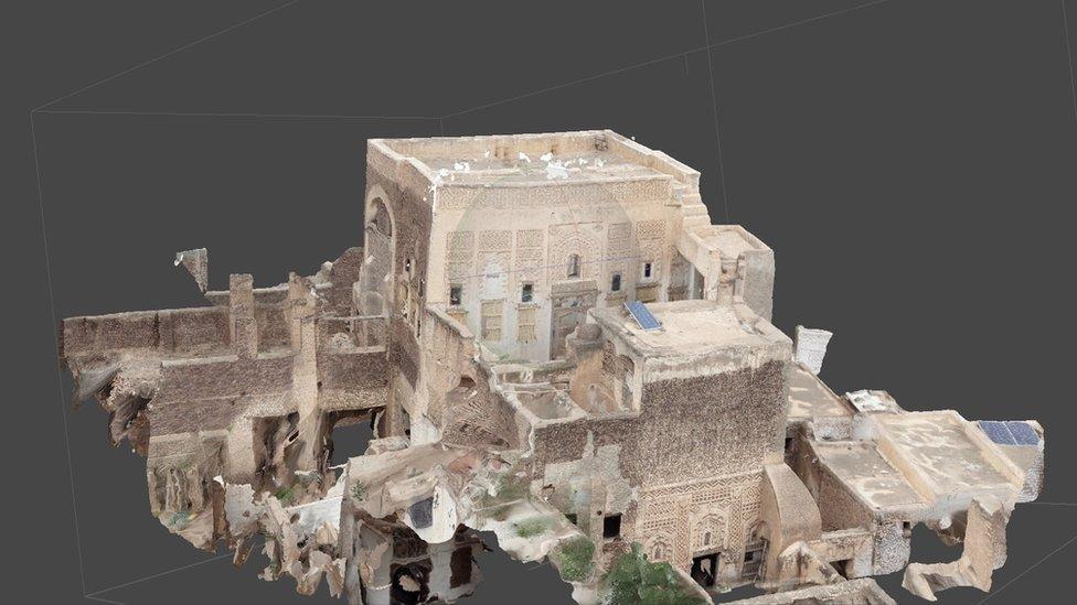 3D image of a house in Zabid