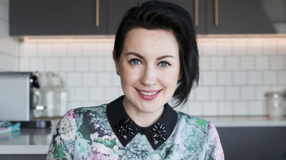 Hayley in her kitchen