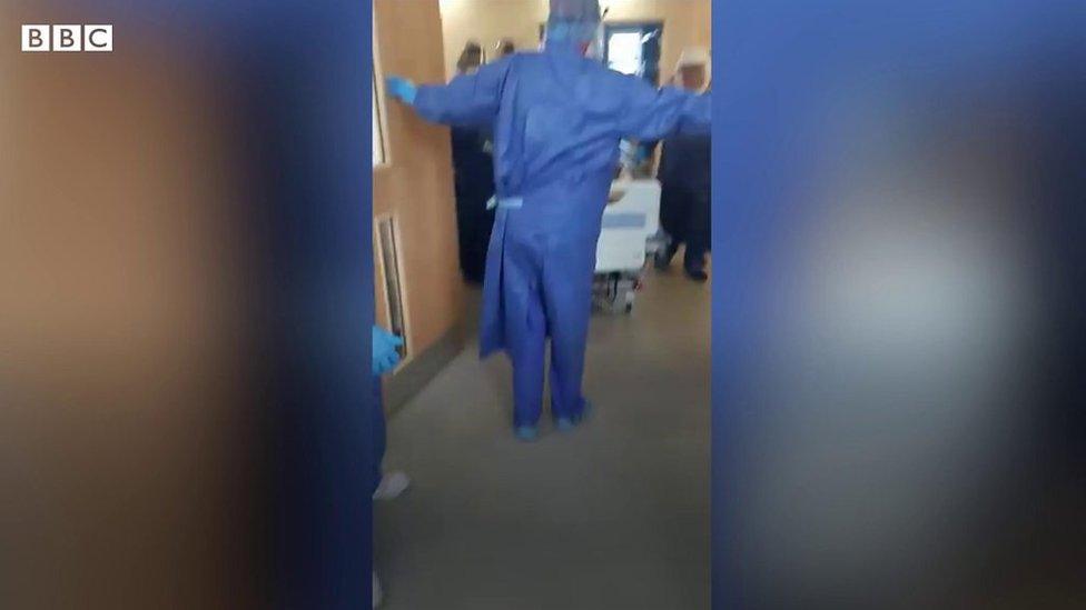 Patient leaving ICU