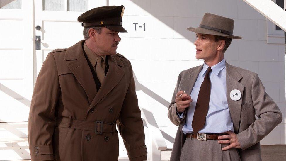 Matt Damon and Cillian Murphy in Oppenheimer