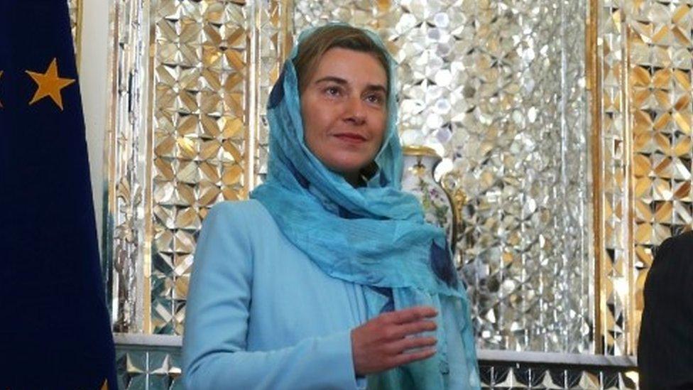 Federica Mogherini in Tehran (16 April 2016)