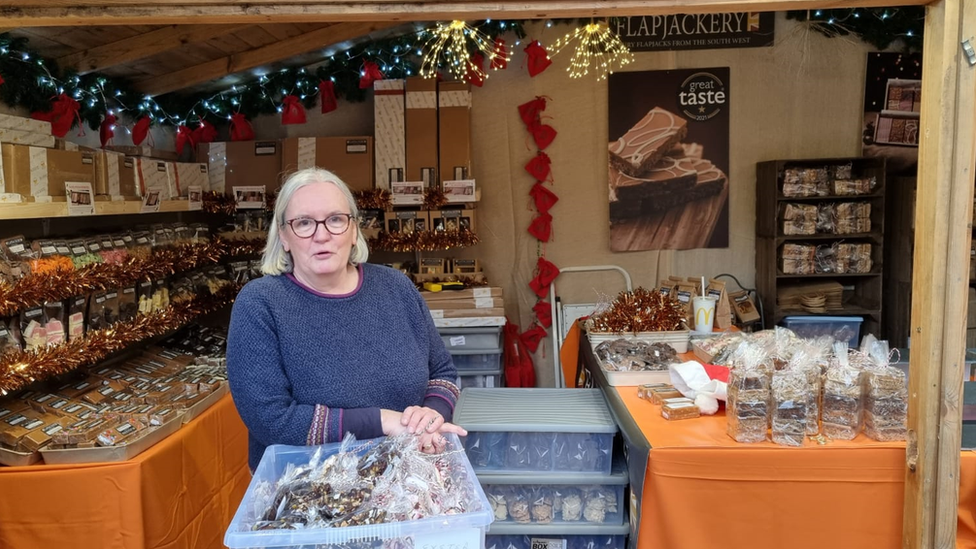 Sally Jenkin in her chalet