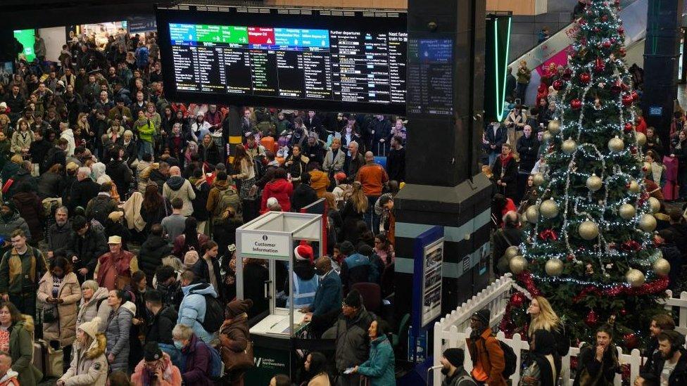 Queues at Euston Station