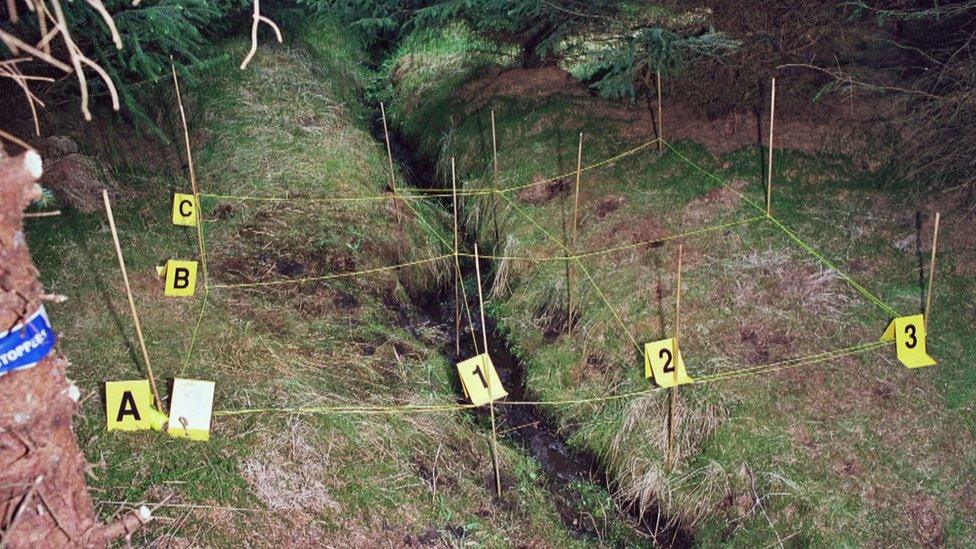 The ditch where Emma's body was found