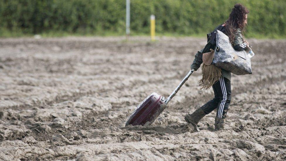 Mud at Glastonbury