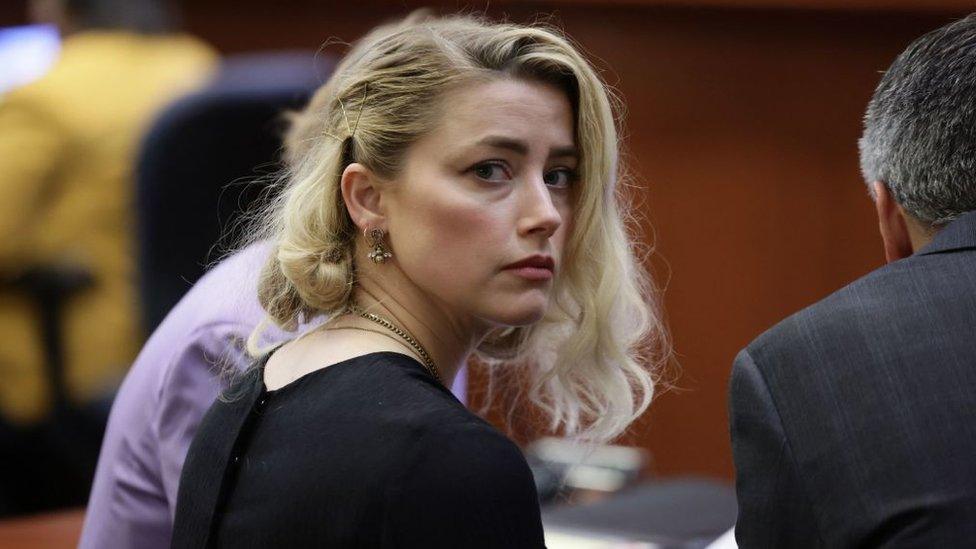 Amber Heard in court