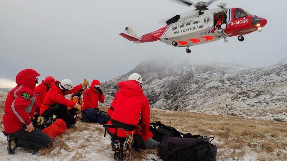 Mountain rescue volunteers