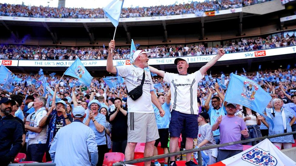 Coventry fans at Wembley