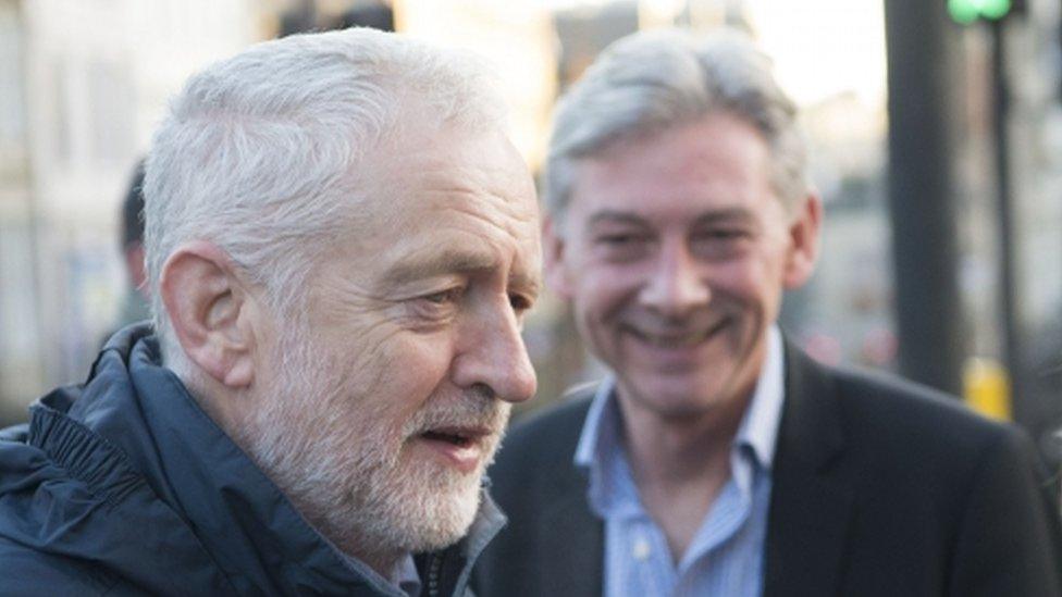 Jeremy Corbyn with Richard Leonard