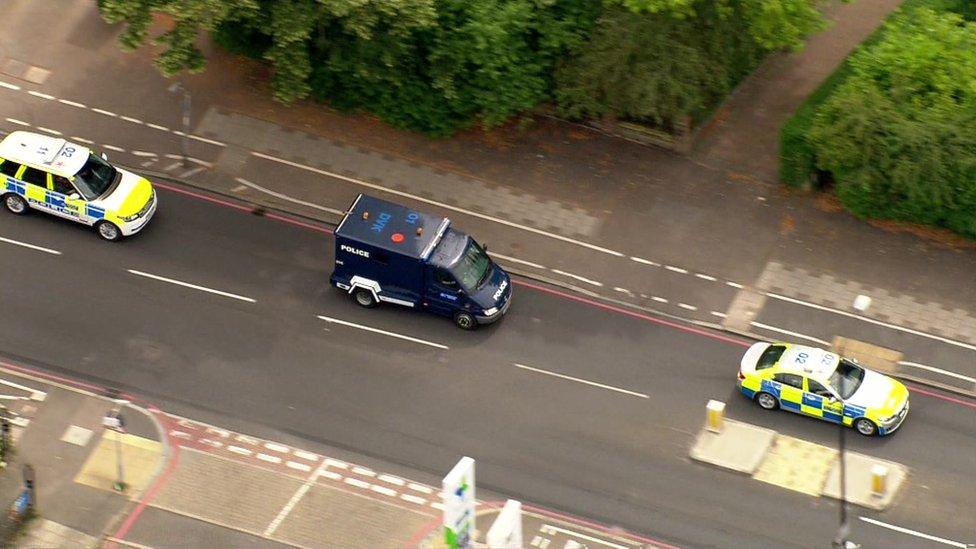 Police convoy of Hashem Abedi