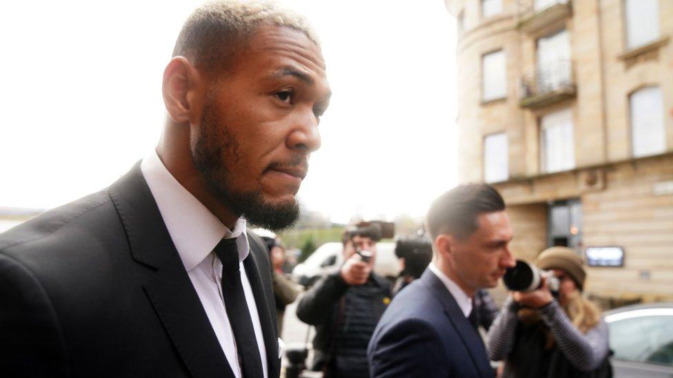 Joelinton outside Newcastle Magistrates Court