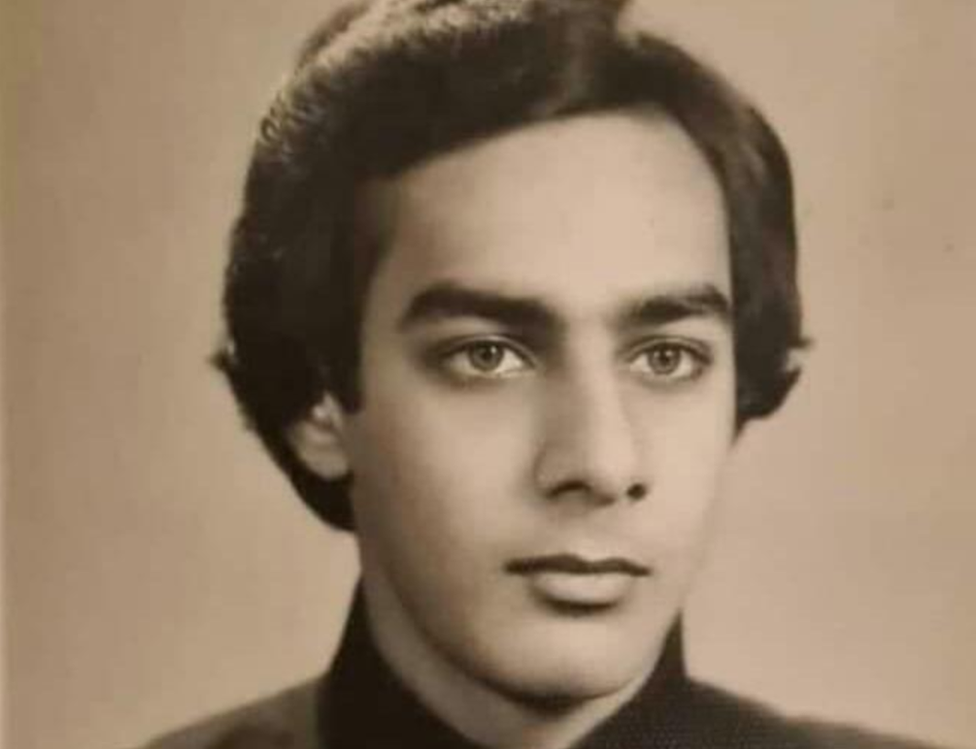 Waqar Seth pictured in the early 1980s when he was a student at Peshawar's Islamia College